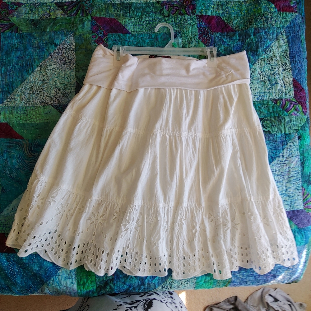 White skirt